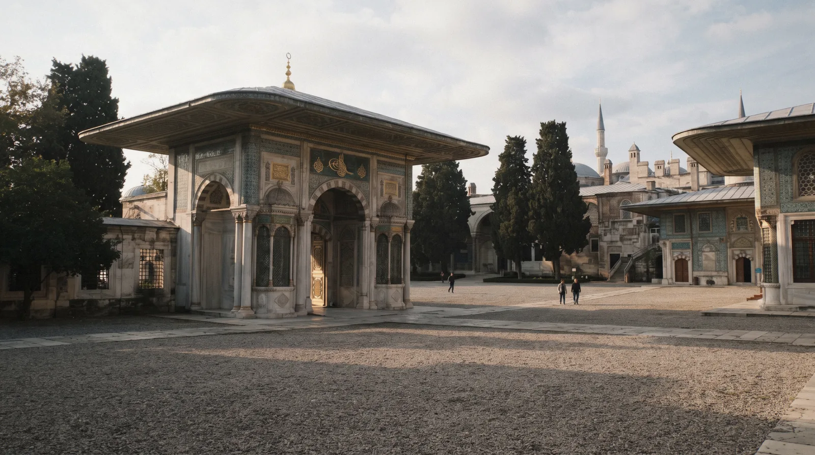 The Gate of Felicity and the Third Court of Topkapi Palace in Istanbul, Türkiye